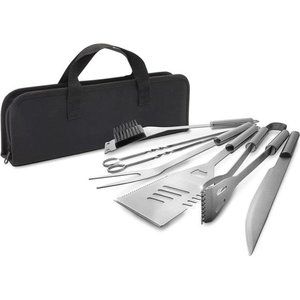 BBQ Grill Set 7pc Stainless Steel Tools Accessories Barbecue Tool Grilling